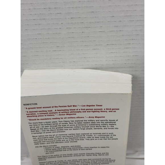 Book Into the Storm: On The Ground In Iraq by Clancy, Tom, Franks Jr, Gen. Fred - Picture 3 of 6